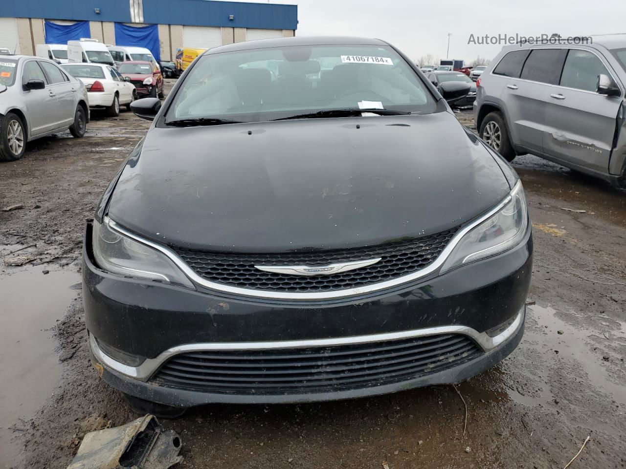 2015 Chrysler 200 Limited Black vin: 1C3CCCABXFN616813