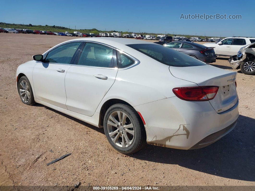 2015 Chrysler 200 Limited Белый vin: 1C3CCCABXFN620795