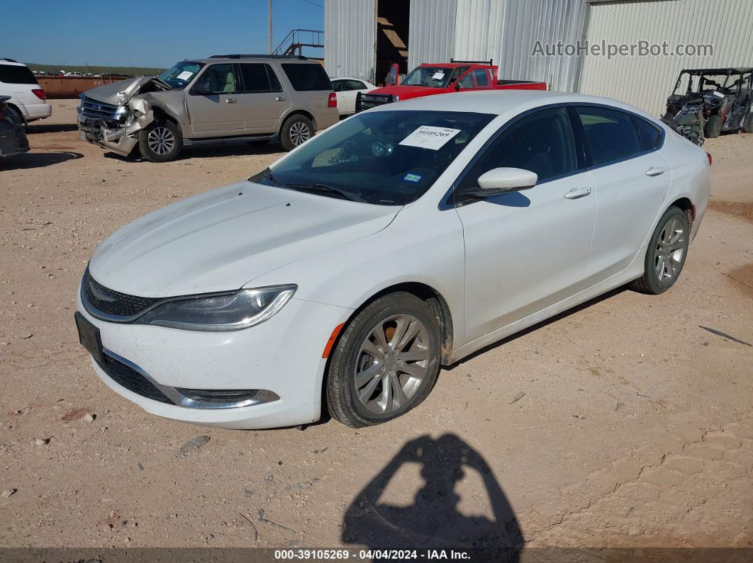 2015 Chrysler 200 Limited White vin: 1C3CCCABXFN620795