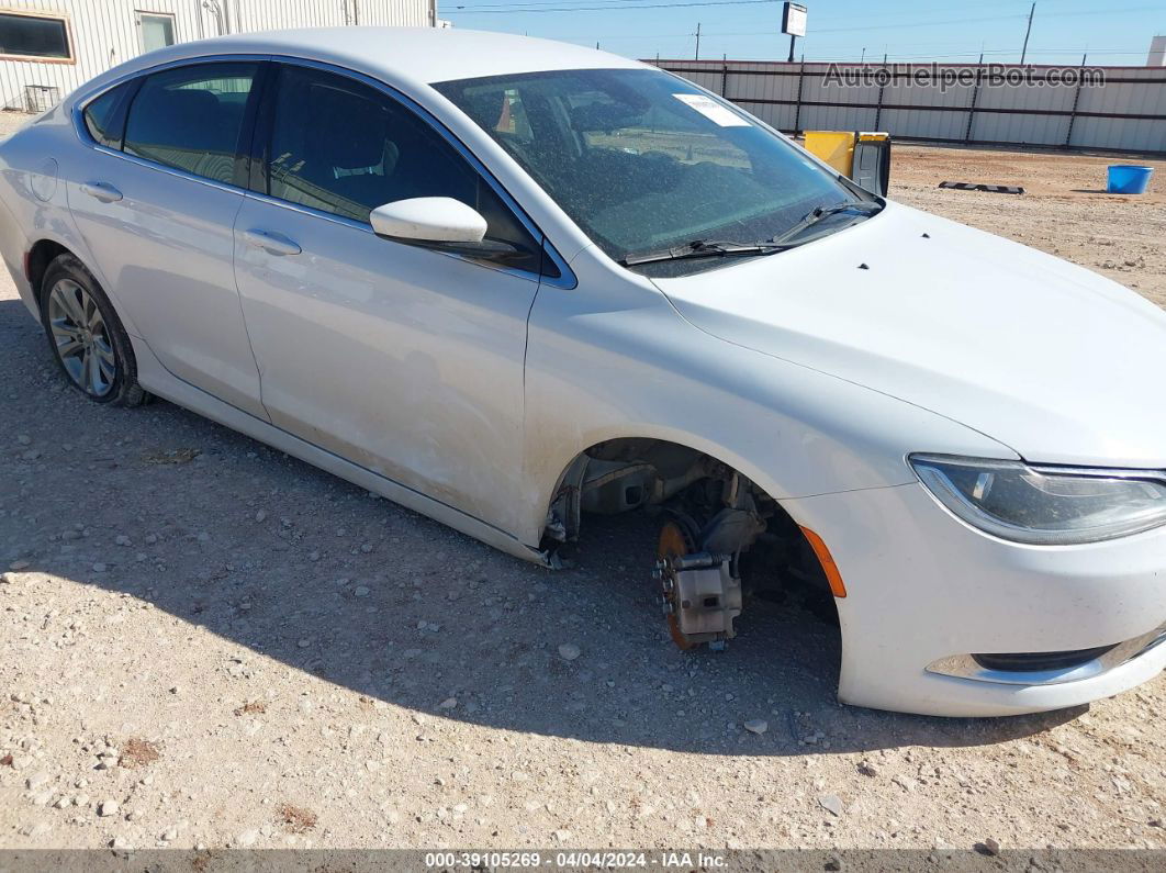 2015 Chrysler 200 Limited White vin: 1C3CCCABXFN620795