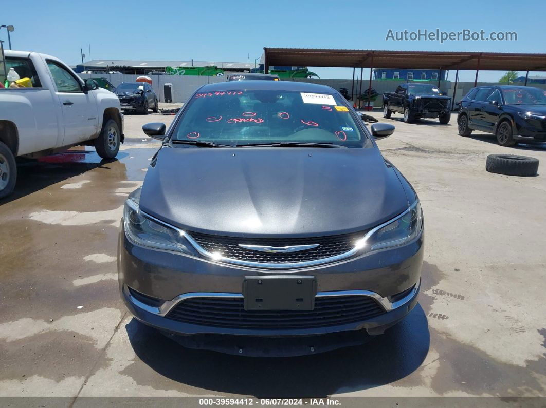 2015 Chrysler 200 Limited Gray vin: 1C3CCCABXFN644787