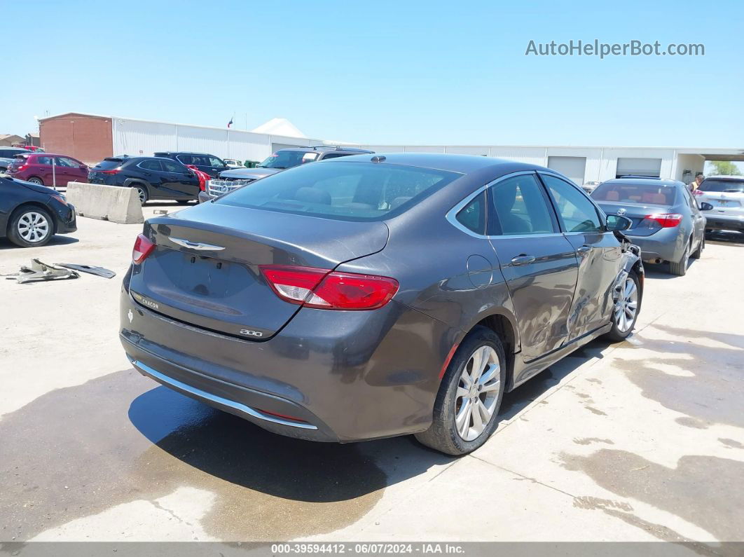 2015 Chrysler 200 Limited Серый vin: 1C3CCCABXFN644787