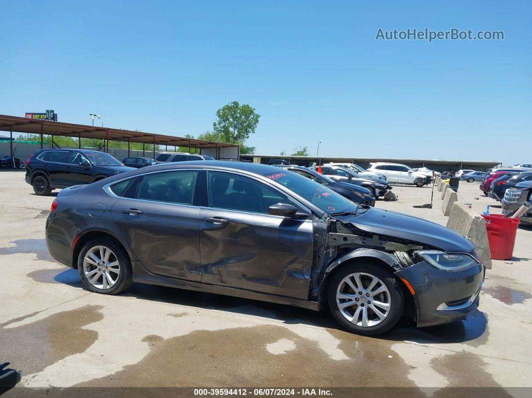 2015 Chrysler 200 Limited Gray vin: 1C3CCCABXFN644787