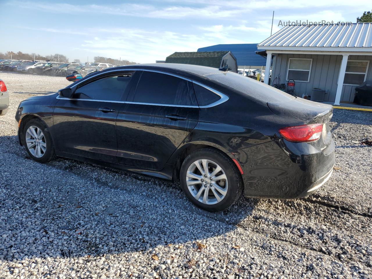 2015 Chrysler 200 Limited Black vin: 1C3CCCABXFN697795