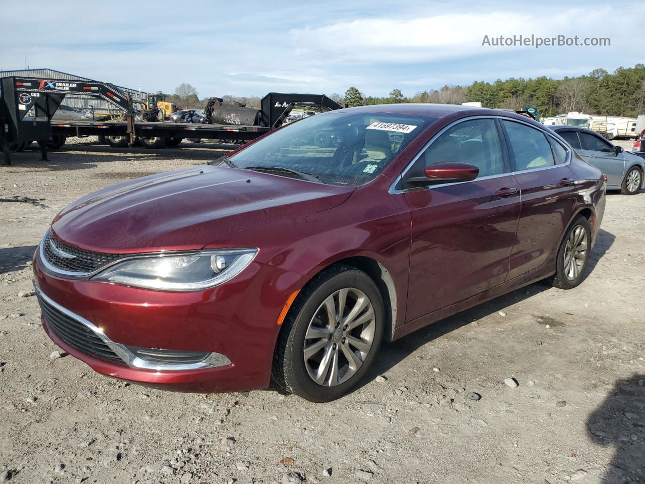 2015 Chrysler 200 Limited Красный vin: 1C3CCCABXFN699739