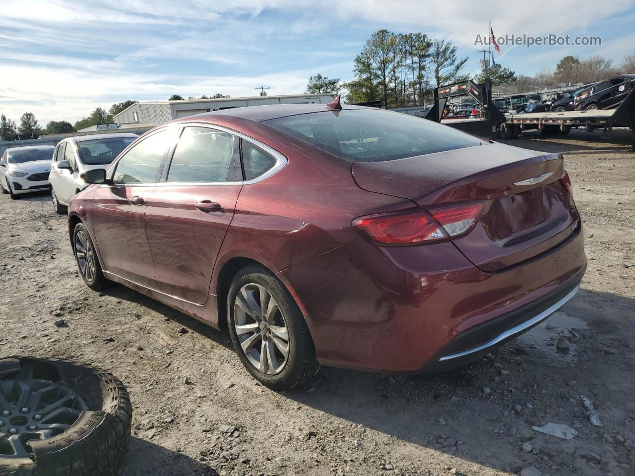 2015 Chrysler 200 Limited Red vin: 1C3CCCABXFN699739