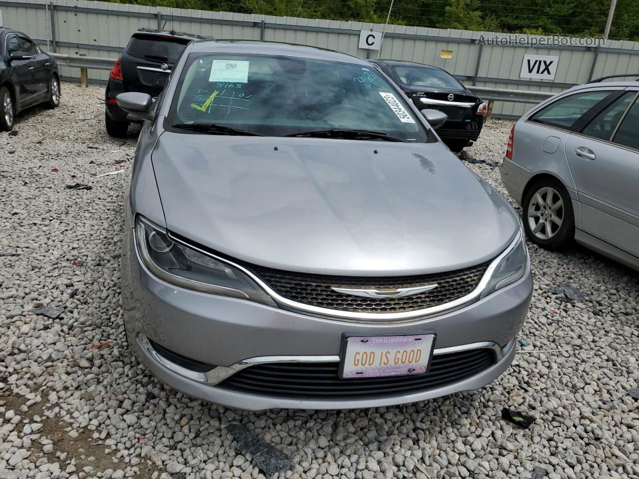 2015 Chrysler 200 Limited Silver vin: 1C3CCCABXFN707774