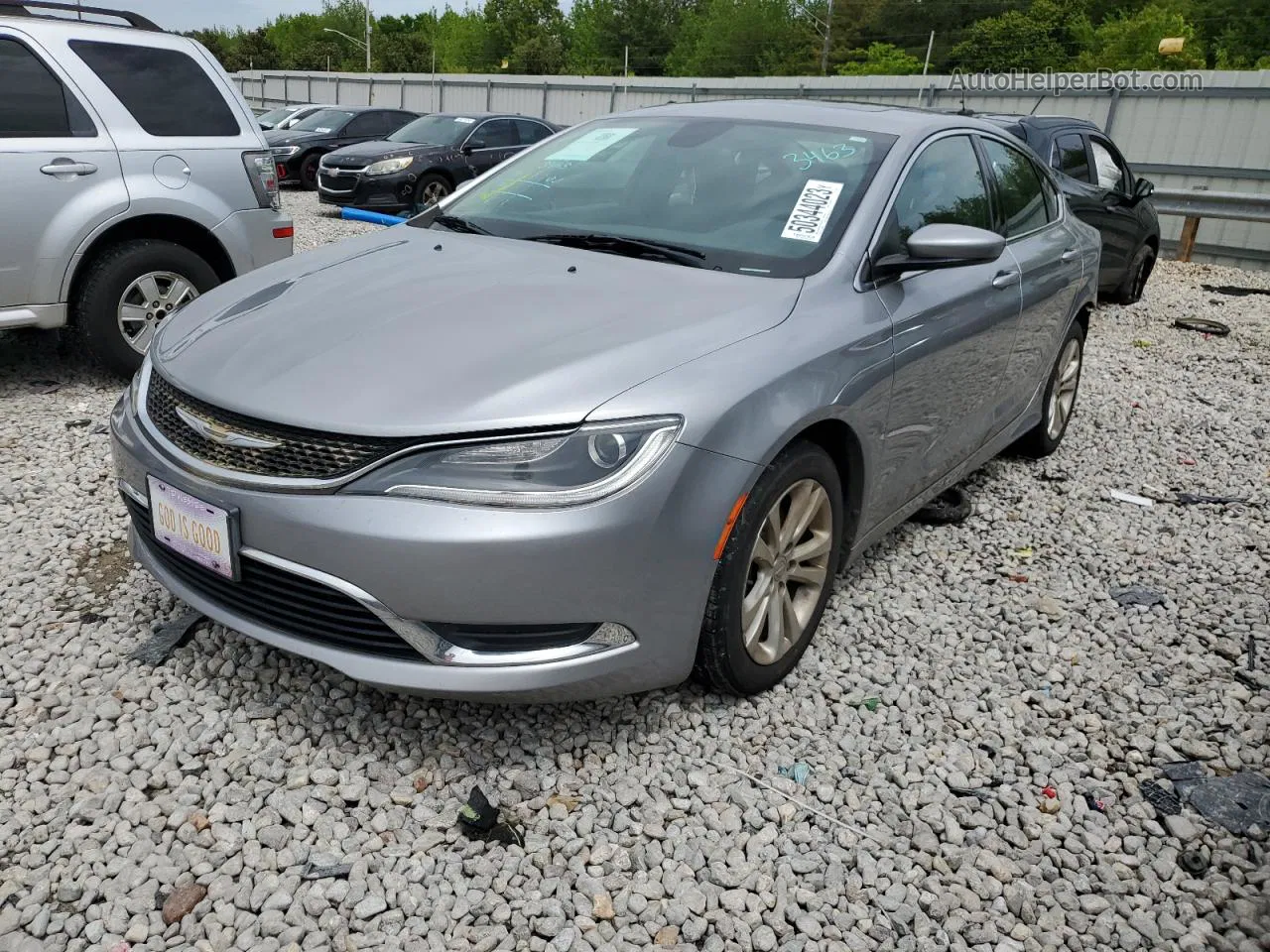 2015 Chrysler 200 Limited Silver vin: 1C3CCCABXFN707774