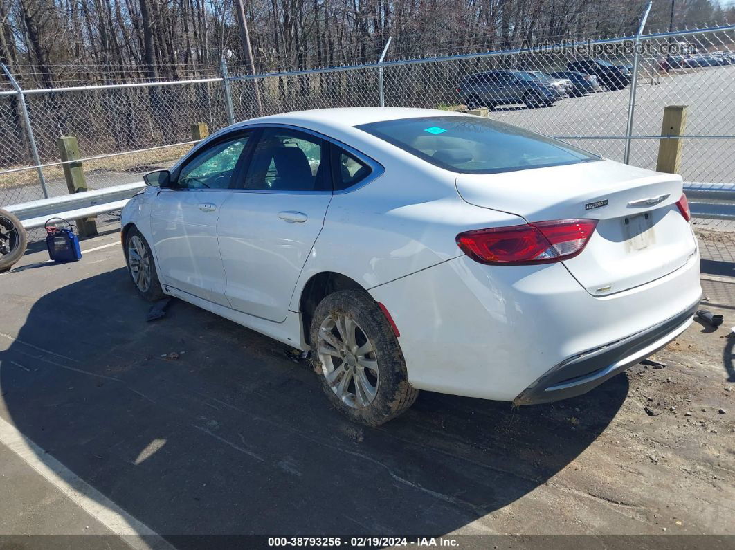 2015 Chrysler 200 Limited Белый vin: 1C3CCCABXFN718600