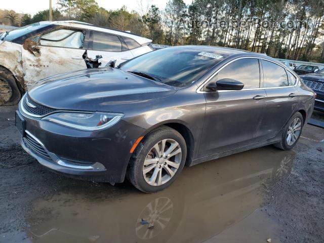 2015 Chrysler 200 Limited Gray vin: 1C3CCCABXFN746638