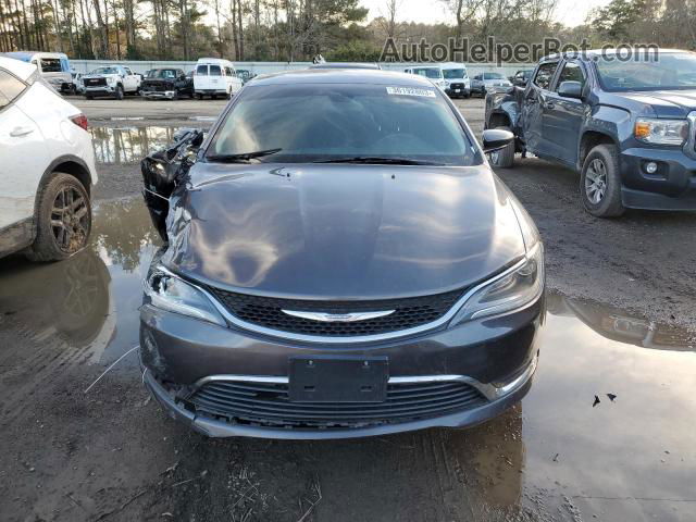 2015 Chrysler 200 Limited Gray vin: 1C3CCCABXFN746638