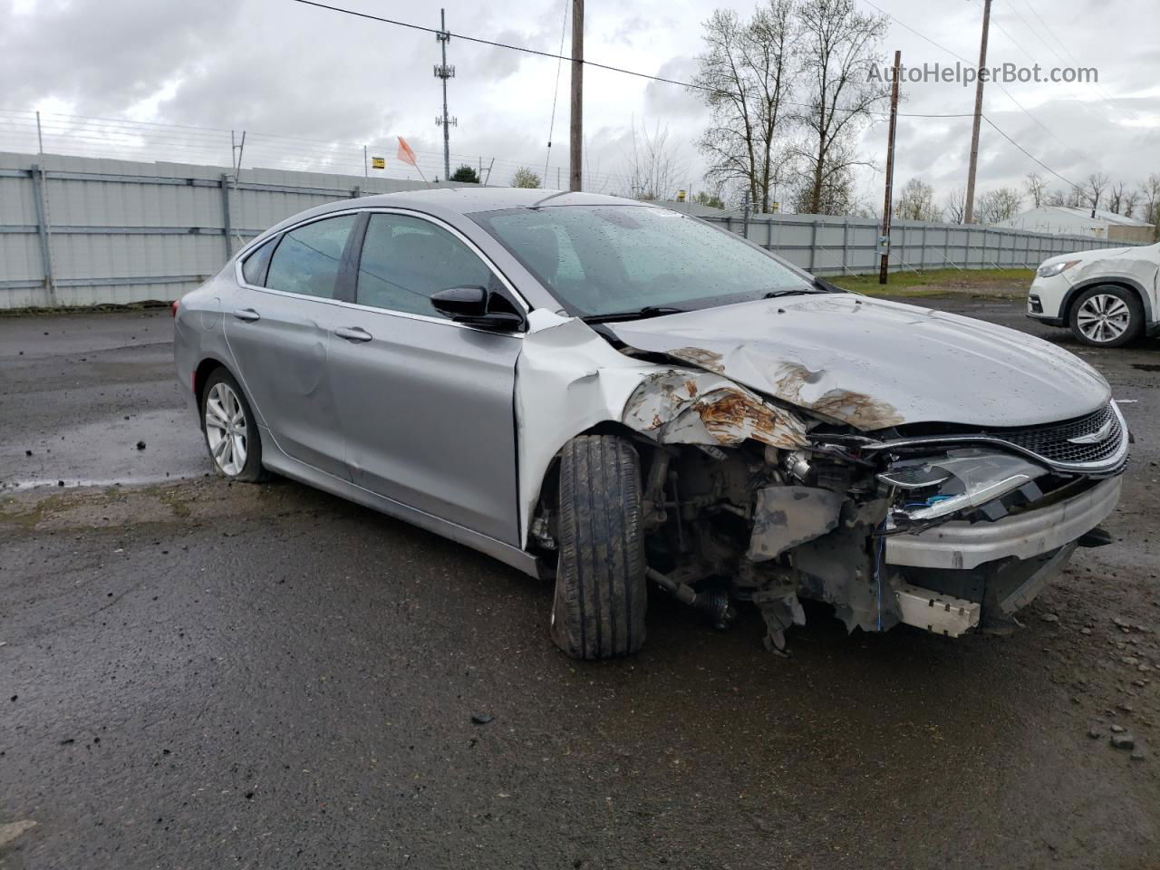 2015 Chrysler 200 Limited Silver vin: 1C3CCCABXFN747725