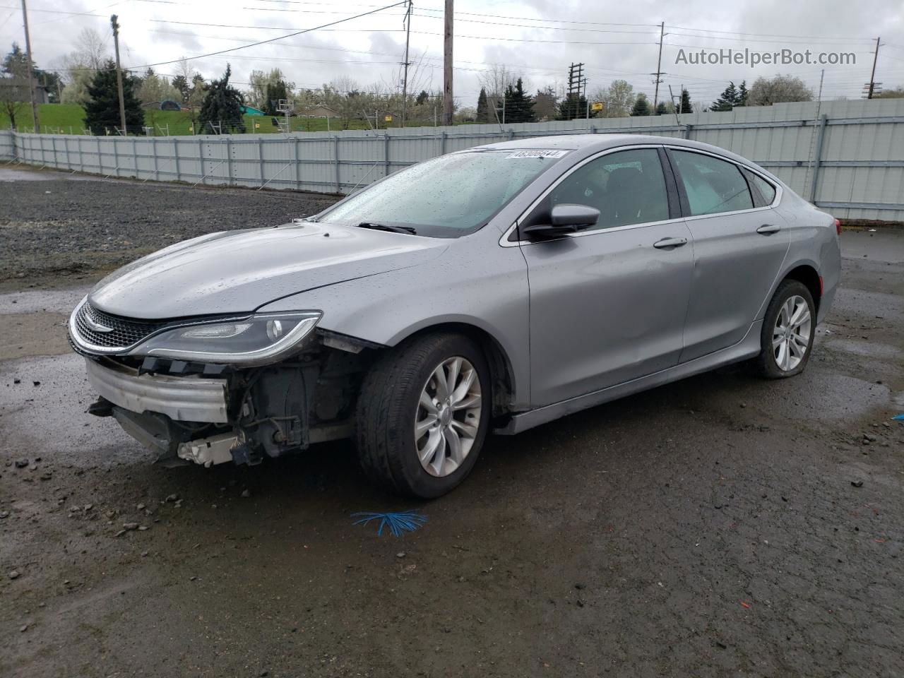 2015 Chrysler 200 Limited Silver vin: 1C3CCCABXFN747725