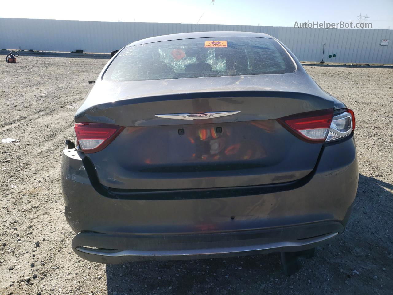 2015 Chrysler 200 Limited Gray vin: 1C3CCCABXFN750432