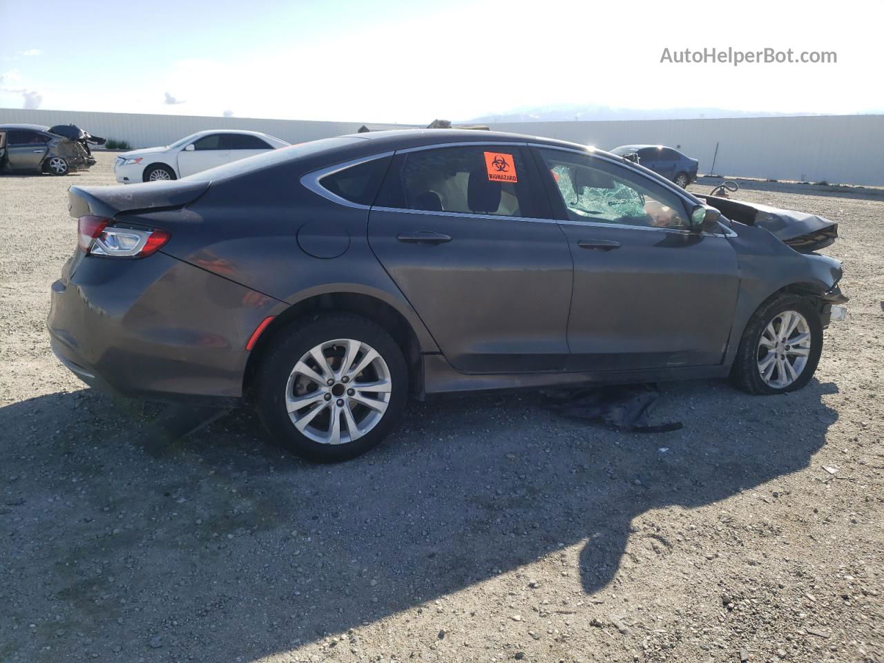 2015 Chrysler 200 Limited Gray vin: 1C3CCCABXFN750432