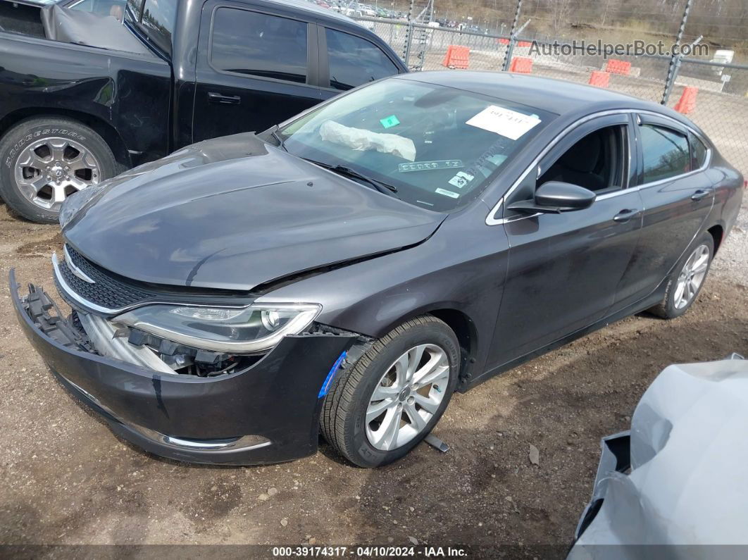 2016 Chrysler 200 Limited Gray vin: 1C3CCCABXGN102154