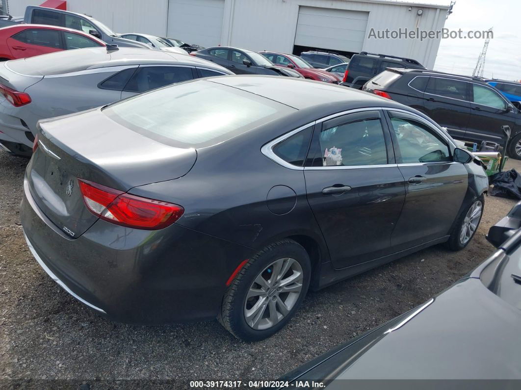 2016 Chrysler 200 Limited Gray vin: 1C3CCCABXGN102154