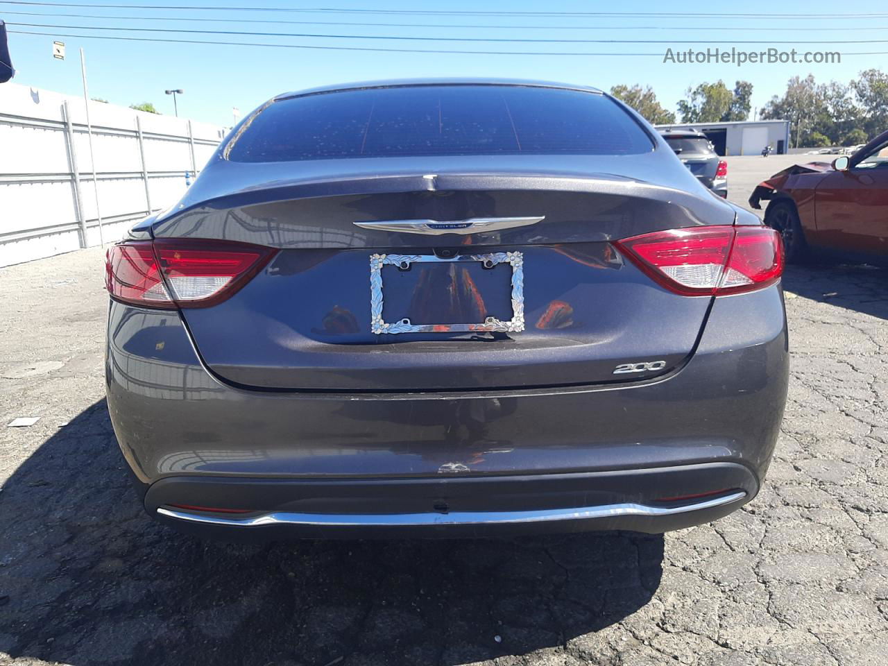 2016 Chrysler 200 Limited Charcoal vin: 1C3CCCABXGN104115