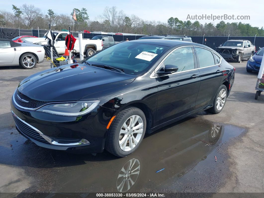 2016 Chrysler 200 Limited Black vin: 1C3CCCABXGN105054