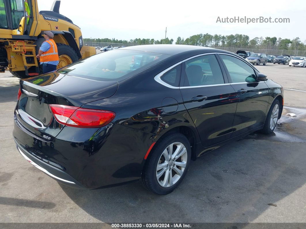 2016 Chrysler 200 Limited Black vin: 1C3CCCABXGN105054