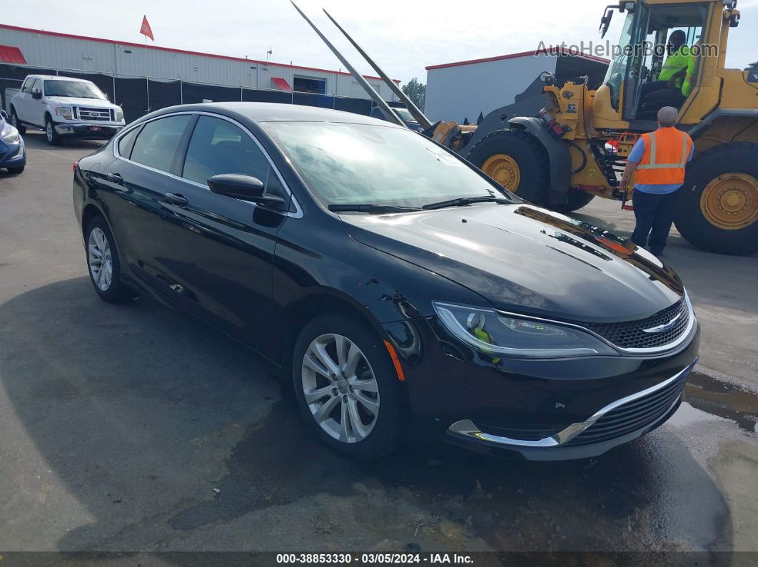 2016 Chrysler 200 Limited Black vin: 1C3CCCABXGN105054