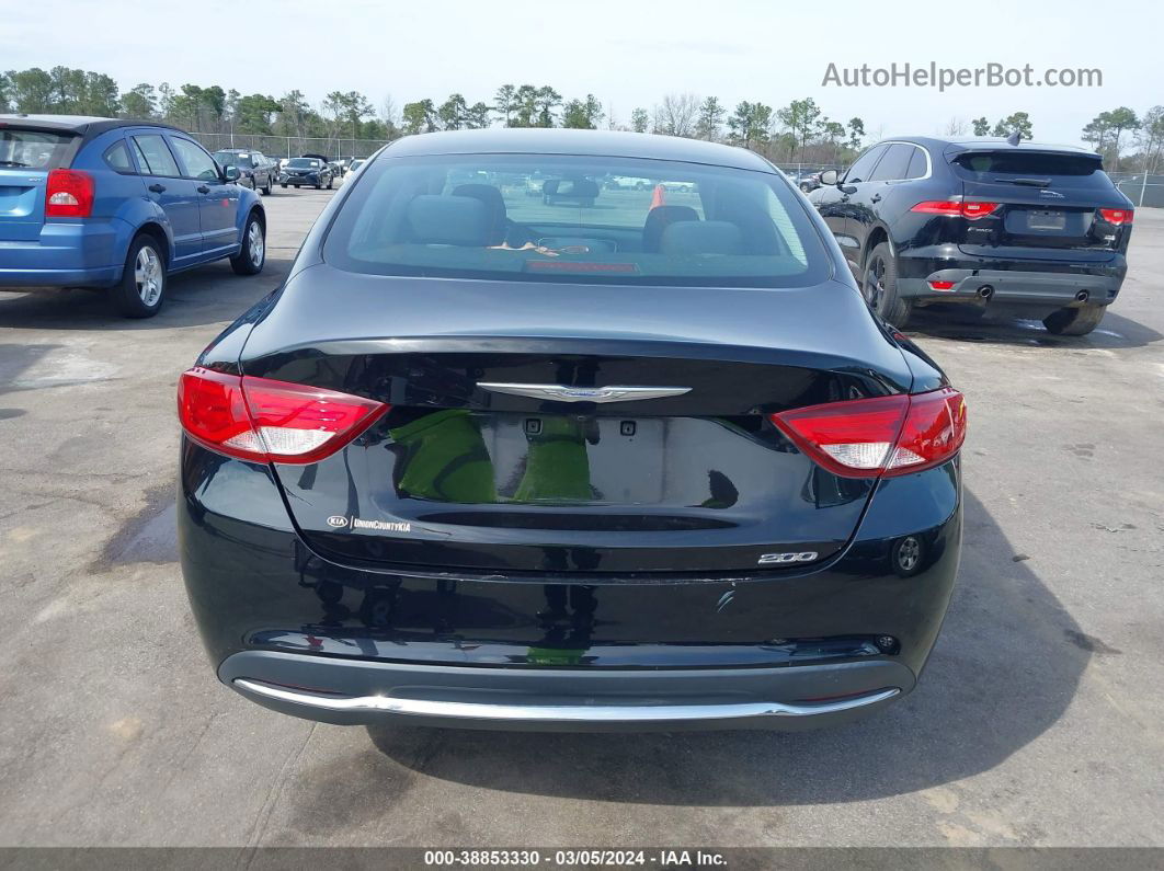 2016 Chrysler 200 Limited Black vin: 1C3CCCABXGN105054