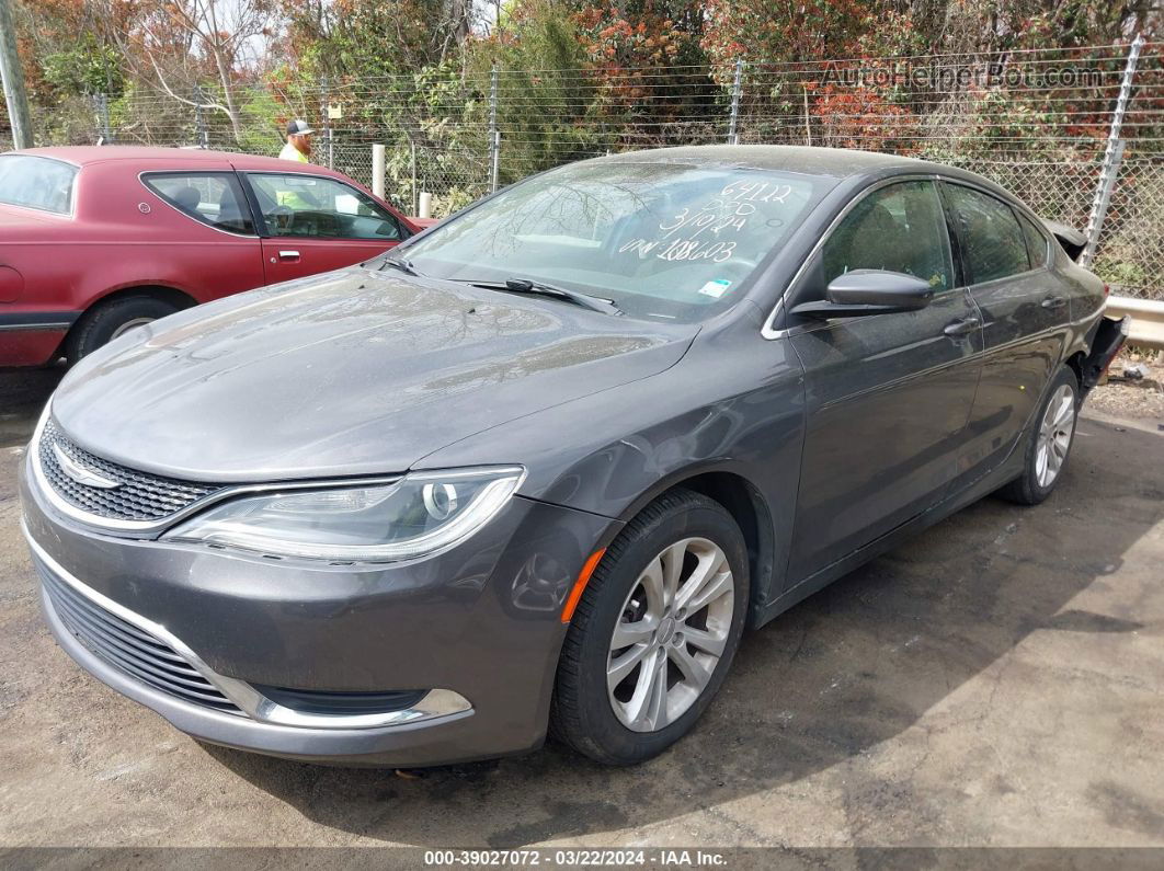 2016 Chrysler 200 Limited Серый vin: 1C3CCCABXGN108603