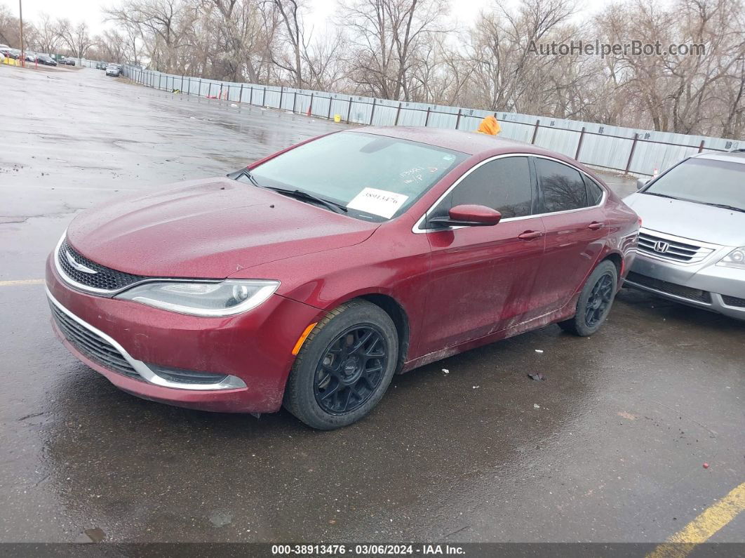 2016 Chrysler 200 Limited Maroon vin: 1C3CCCABXGN113381