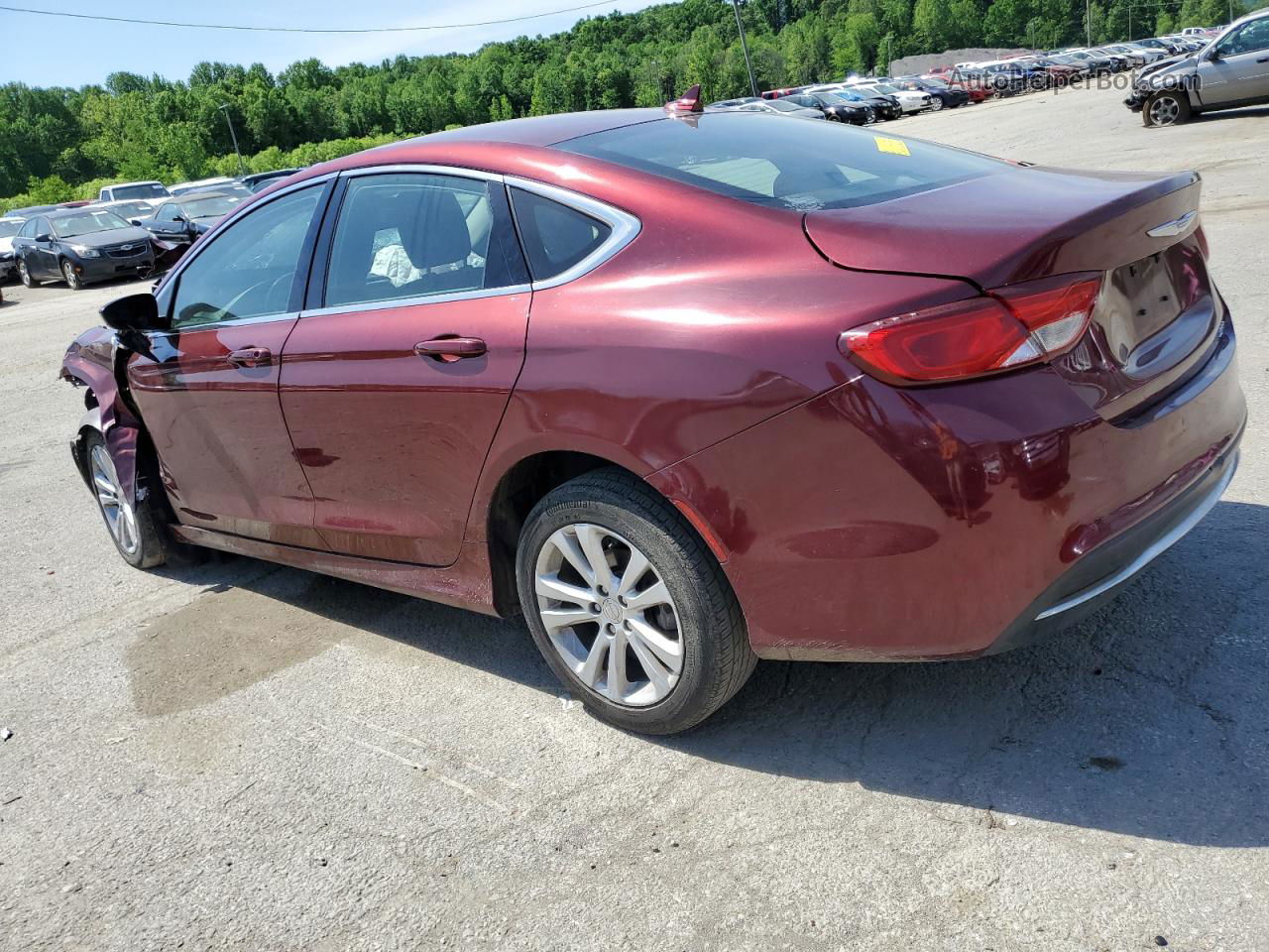 2016 Chrysler 200 Limited Burgundy vin: 1C3CCCABXGN114126