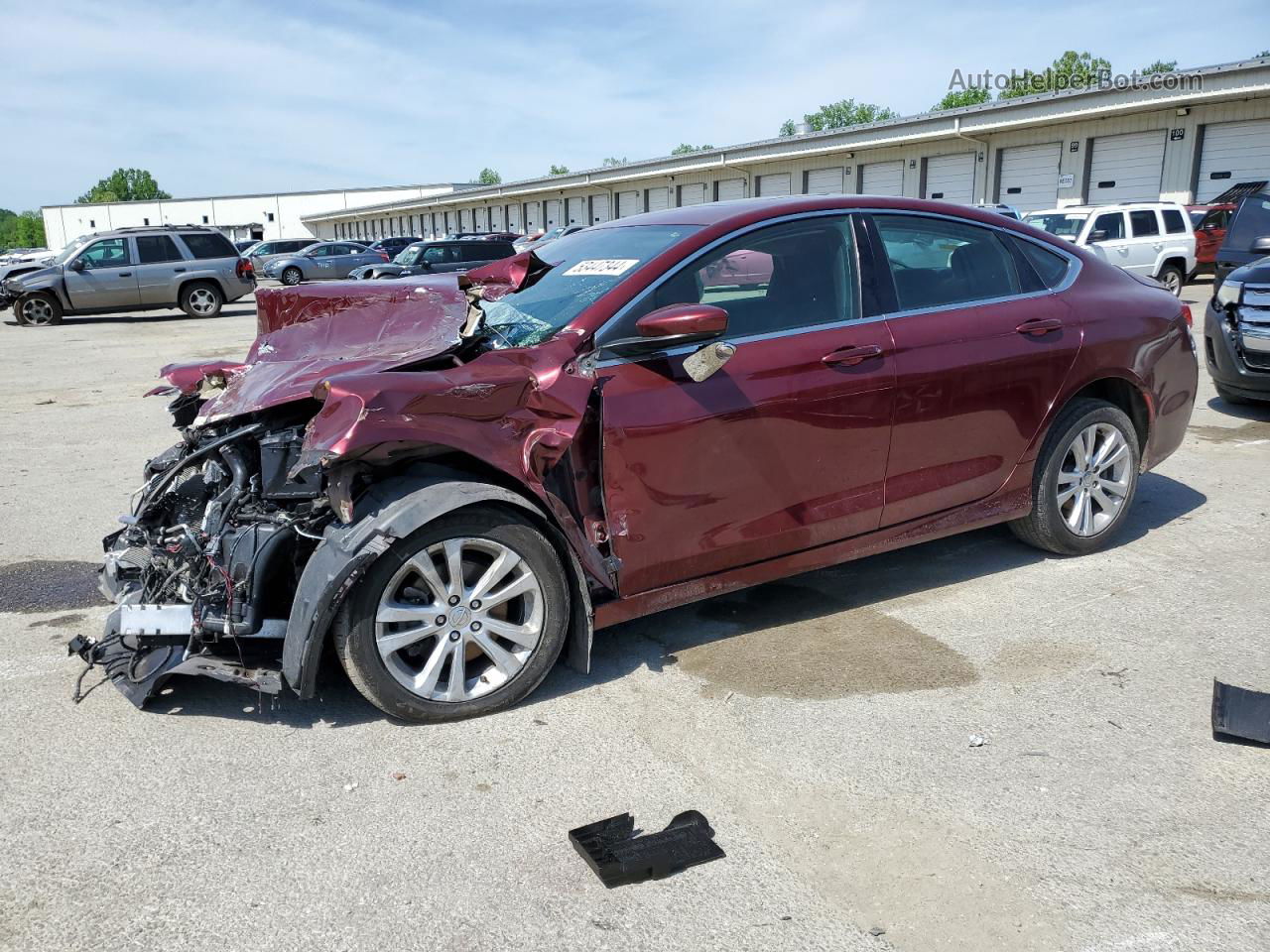 2016 Chrysler 200 Limited Burgundy vin: 1C3CCCABXGN114126