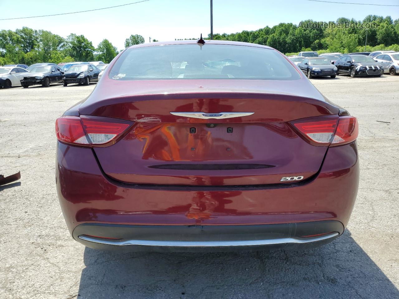 2016 Chrysler 200 Limited Burgundy vin: 1C3CCCABXGN114126