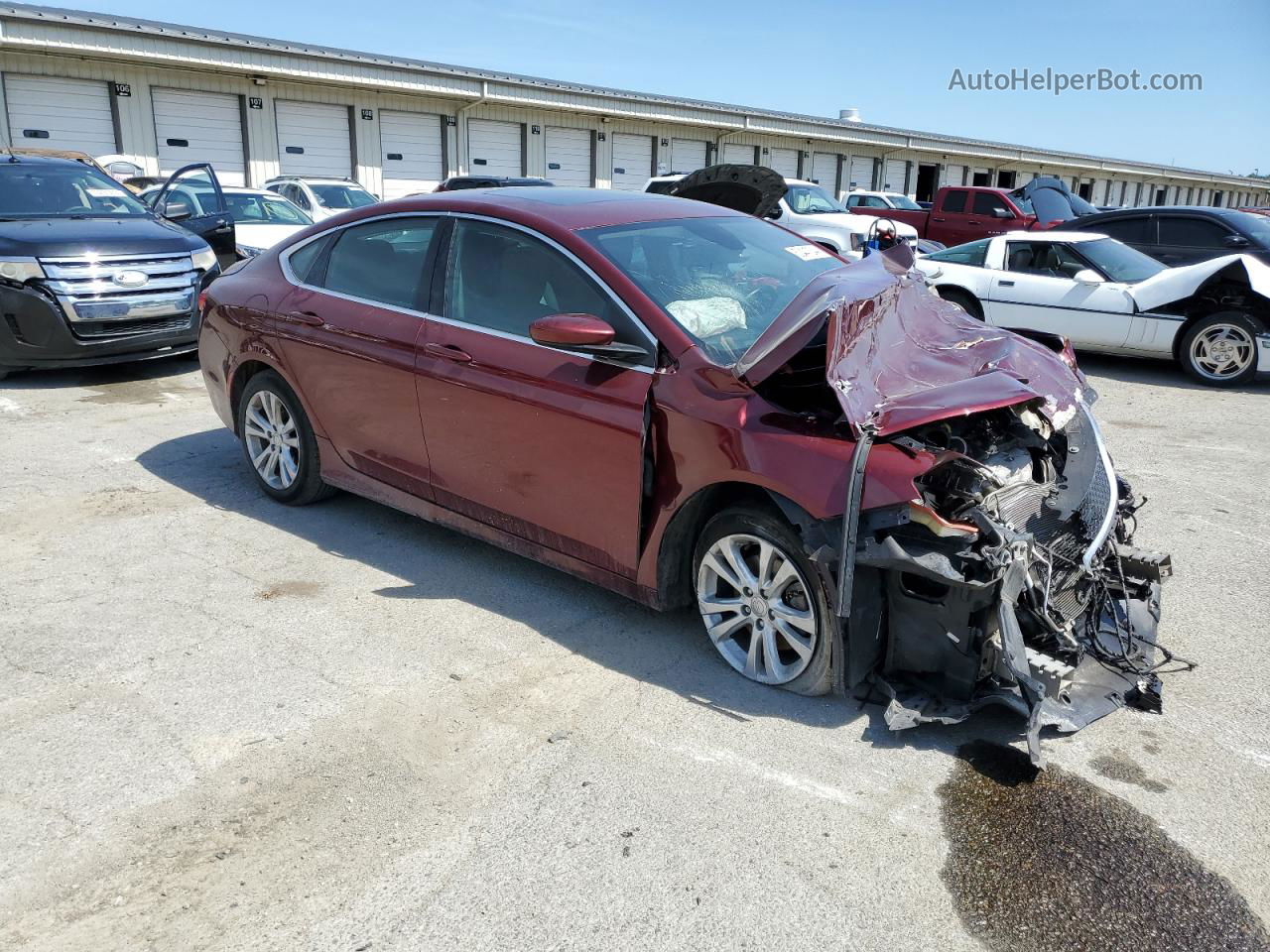 2016 Chrysler 200 Limited Burgundy vin: 1C3CCCABXGN114126