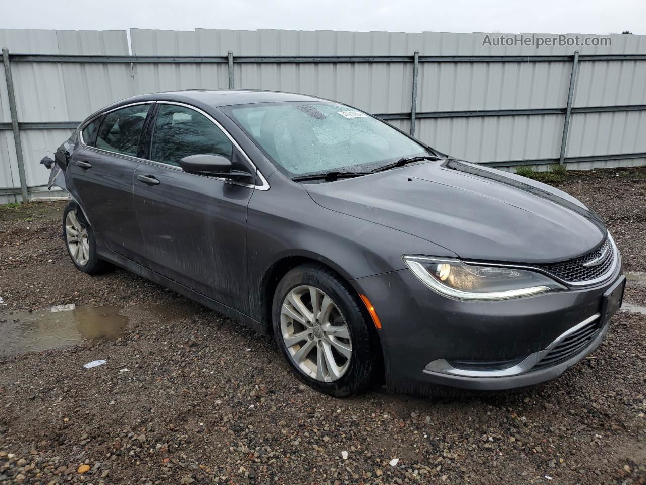 2016 Chrysler 200 Limited Gray vin: 1C3CCCABXGN115275