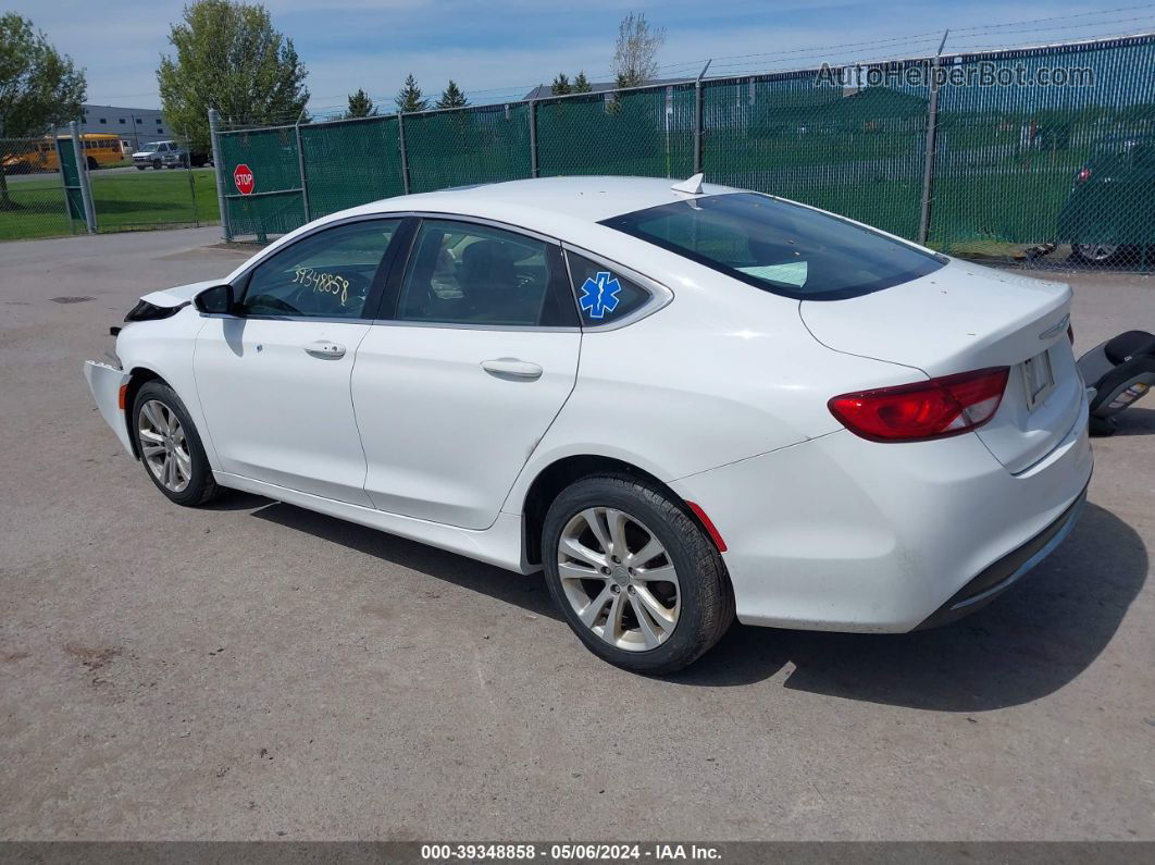 2016 Chrysler 200 Limited Белый vin: 1C3CCCABXGN125112