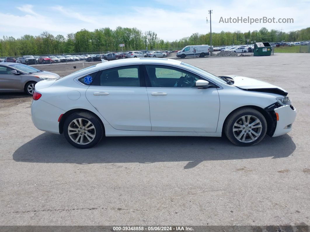 2016 Chrysler 200 Limited White vin: 1C3CCCABXGN125112