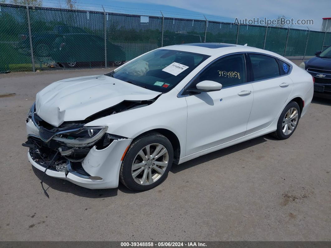 2016 Chrysler 200 Limited White vin: 1C3CCCABXGN125112