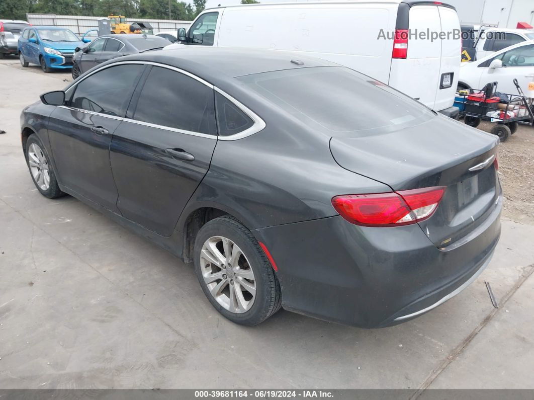 2016 Chrysler 200 Limited Gray vin: 1C3CCCABXGN126809