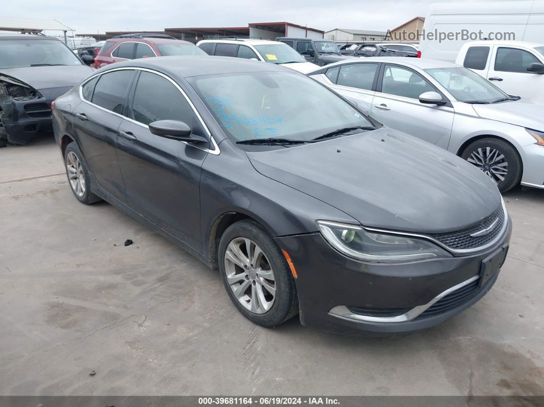 2016 Chrysler 200 Limited Gray vin: 1C3CCCABXGN126809