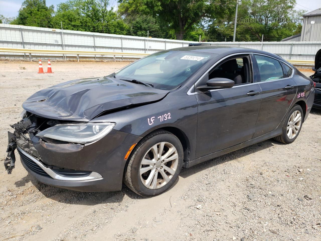 2016 Chrysler 200 Limited Серый vin: 1C3CCCABXGN126986