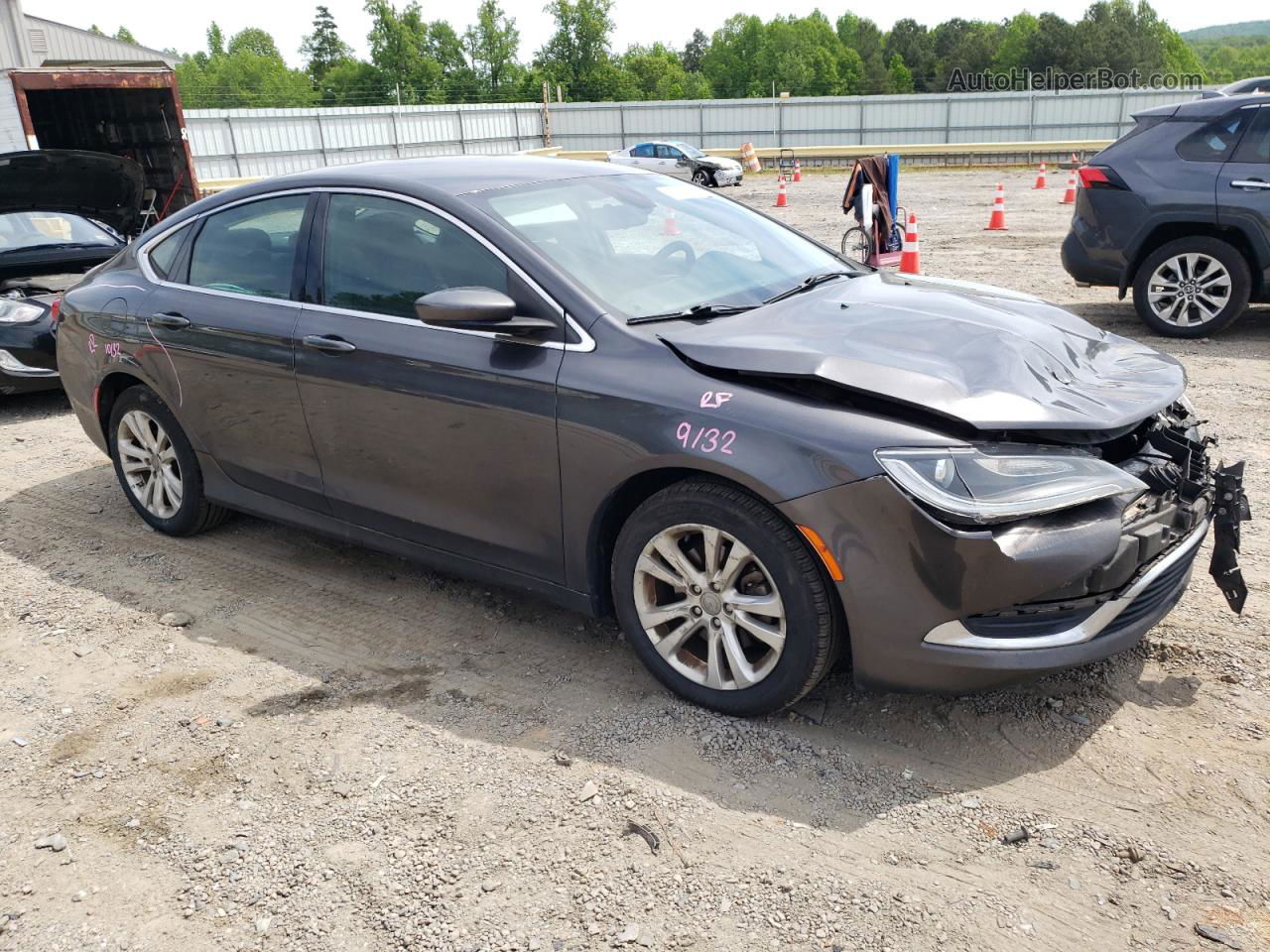 2016 Chrysler 200 Limited Gray vin: 1C3CCCABXGN126986