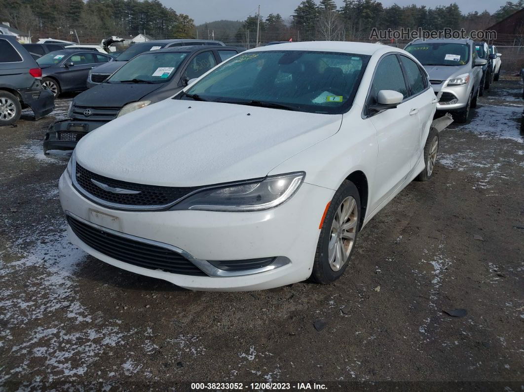 2016 Chrysler 200 Limited White vin: 1C3CCCABXGN131556