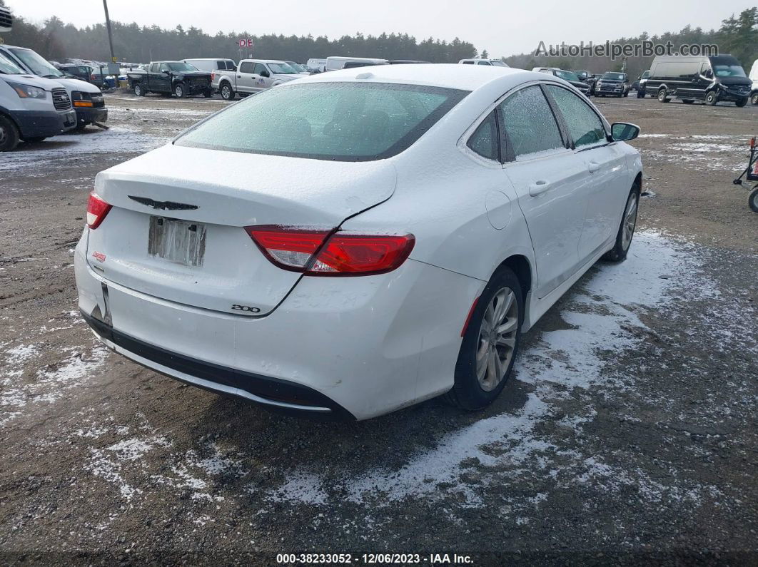 2016 Chrysler 200 Limited White vin: 1C3CCCABXGN131556