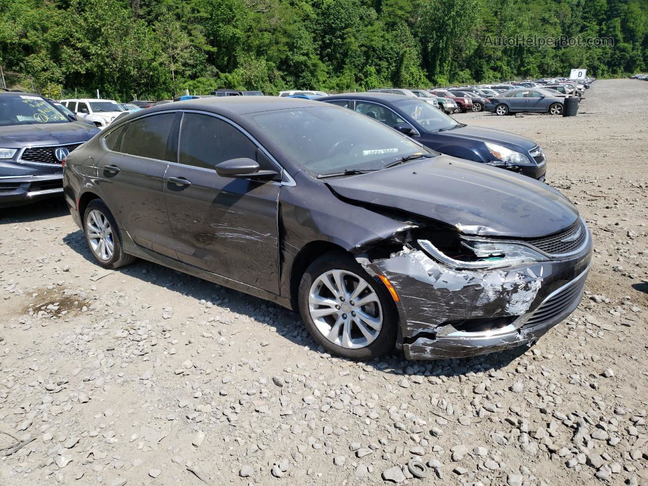 2016 Chrysler 200 Limited Серый vin: 1C3CCCABXGN136143