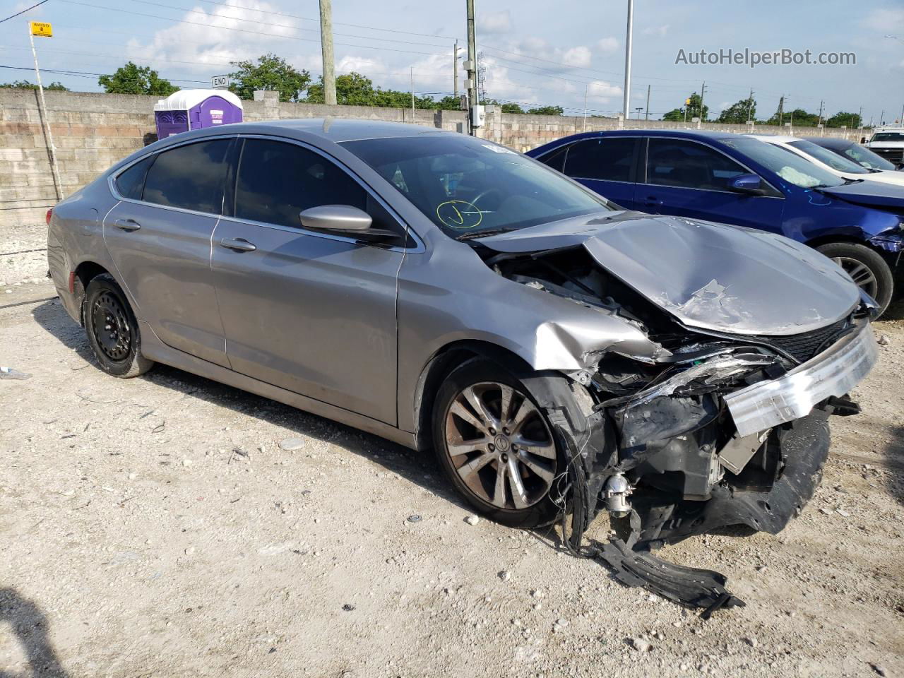 2016 Chrysler 200 Limited Gray vin: 1C3CCCABXGN137244