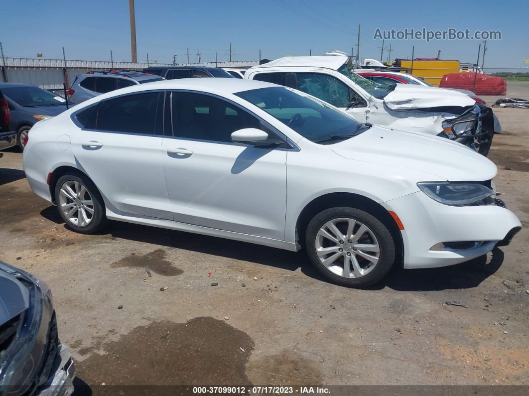 2016 Chrysler 200 Limited White vin: 1C3CCCABXGN137504