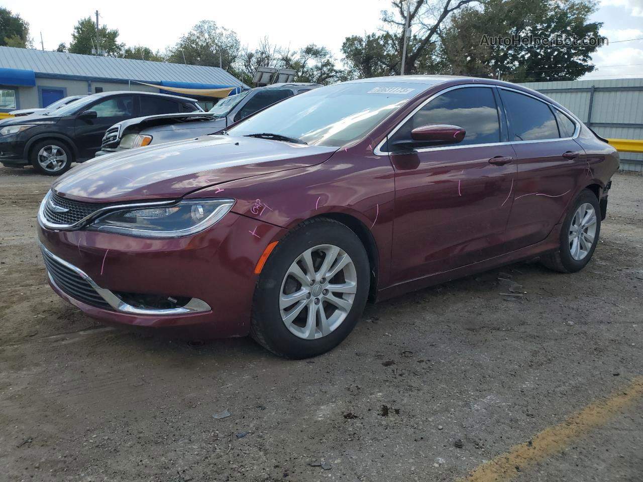 2016 Chrysler 200 Limited Red vin: 1C3CCCABXGN138247