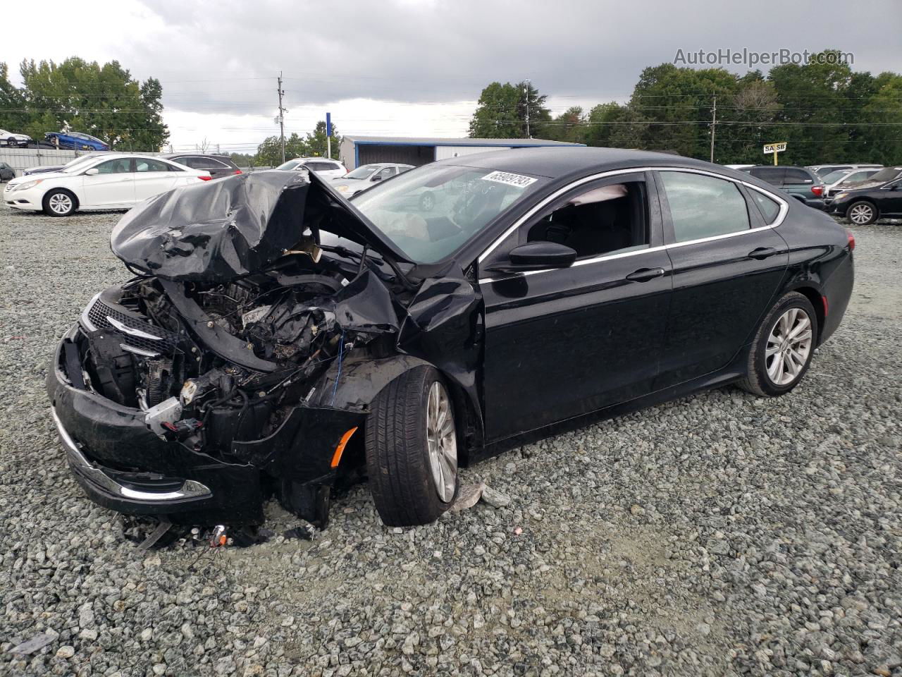 2016 Chrysler 200 Limited Black vin: 1C3CCCABXGN149801