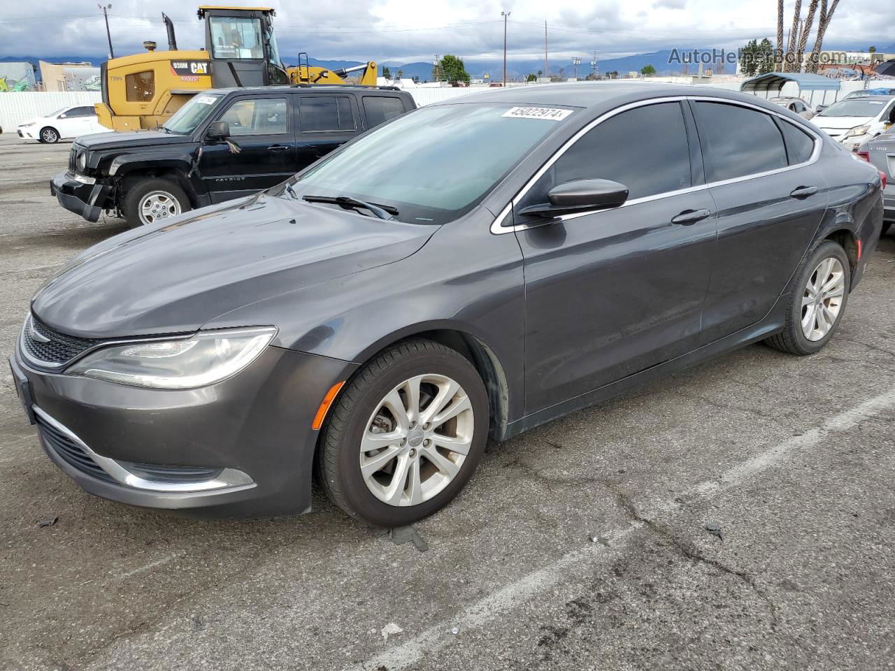 2016 Chrysler 200 Limited Gray vin: 1C3CCCABXGN160443