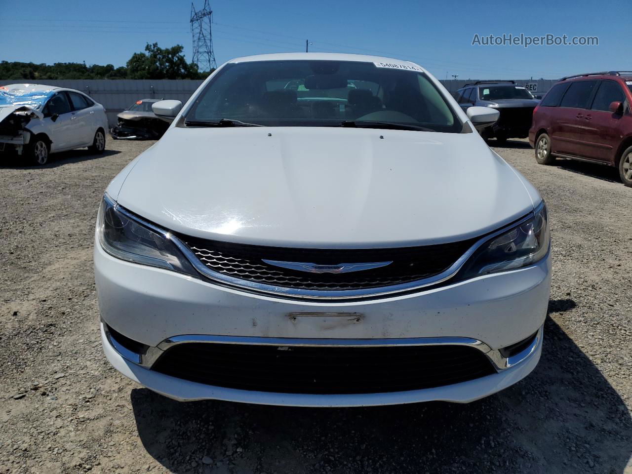 2016 Chrysler 200 Limited White vin: 1C3CCCABXGN164203