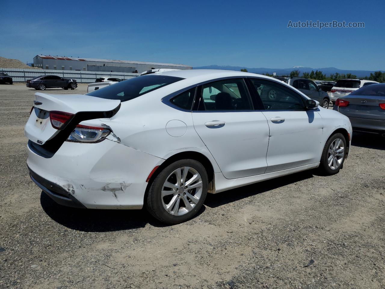 2016 Chrysler 200 Limited White vin: 1C3CCCABXGN164203